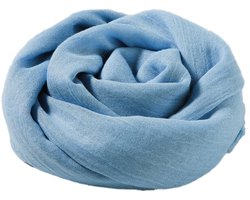 Dailygoods- Sjaal Effen Katoen/Linnen - Grote Damessjaal 95x195 cm - Elegante Stola - Cadeau voor Dames - Huidvriendelijk en Duurzaam - Sjaaltje
