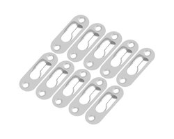Dailygoods- Sleutelgat Hanger 40 Stuks - Zilveren Bevestigingsplaat - Wandmontage - Sterk Materiaal - Eenvoudige Installatie - Geschikt voor Spiegel en Fotolijsten - Wandhanger
