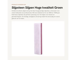 Dailygoods- Slijpsteen 10000 Grit - Dubbele Kanten - Slijpsteen voor Messen - Draagbaar - Professionele Natuursteen - Geschikt voor Keukengereedschap - Slijpblok