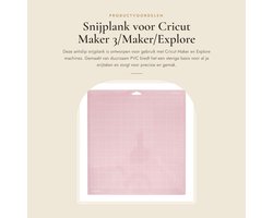 Dailygoods- Snijplank 30 x 30,5 cm - Duurzaam PVC - Antislip - Voor Cricut Maker 3/Maker/Explore 3/Air 2/One - Nauwkeurige rasterlijnen - Geschikt voor stof - Snijmat