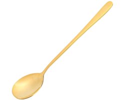Dailygoods- Soeplepel Hoogwaardige Messing - Lange Handgreep - Multifunctioneel - Geschikt voor Cadeaus - Gladde Oppervlakte - Duurzaam Gebruik - Lepel