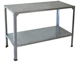 Dailygoods- Staande Kast - Duurzaam Verzinkt Staal - Kweektafel - 2 Legplanken - Verstelbare Hoogte - Tot 150 kg Draagvermogen