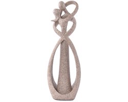 Dailygoods- Standbeeld Omhelzende Figuren - Decoratieve Sculptuur - Moderne Abstracte Kunst - Woonkamer Decoratie - Polyresin - Cadeau