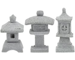 Dailygoods- Stenen Lantaarn - Decoratieve Sculptuur - Japanse Tuinbeelden - Miniatuur Ornamenten - Tuindecoratie Figuren - Micro Landschapsfiguren - Zandsteen