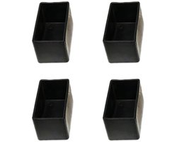 Dailygoods- Stoelpootdoppen Antislip - 8 Stuks - Slijtvaste Meubelbeschermkappen - PVC - 35x45mm - Geschikt voor Hardhouten Vloeren - Meubelbeschermers