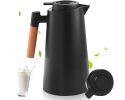 Dailygoods - Thermoskan met Dubbelwandige Vacuumisolatie - Koffiekan en Theekan (Blauw, 1 L)