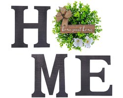 Dailygoods- Thuisbord Houten Decoratie - Wanddecoratie Woonkamer - Rustiek Huisdecor - Multifunctioneel Bord - Houten Letters - Familie Harmonie