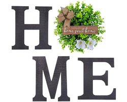 Dailygoods- Thuisbord Houten Decoratie - Wanddecoratie Woonkamer - Rustiek Huisdecor - Multifunctioneel Bord - Houten Letters - Familie Harmonie