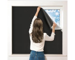 Dailygoods- Verduisterende Jaloezieën 100% Verduisterend - Verduisteringsdoek - Draagbaar - Op Maat Snijden - Kinderen - 420D Oxford-Stof - Verduisteringsgordijn