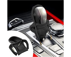 Dailygoods- Versnellingspook Hoes - Universele Pookknop - Versnellingspook Knop - Auto Accessoire - Zwart - Ademend Nederlands Fluweel