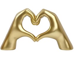 Dailygoods- Vingerbeeld Modern - Gouden Decoratie - Kunstbeeld - Gepersonaliseerd - Creatieve Bruiloft - Harsmateriaal, Eenvoudig Schoon te Maken - Decoratiebeeld