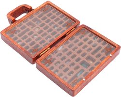Dailygoods- Vitrine Compact Design - Houten Vitrine - Opslag voor Stenen/Kristallen - Displayvakken - Duurzaam Materiaal - Afmeting 10 x 7 x 3 cm - Di