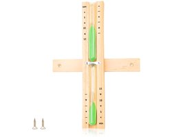 Dailygoods- Zandloper 15 Minuten - Houten Sauna Klok - 360° Draaibaar - Nauwkeurige Tijdcontrole - Hittebestendig - Voor Sauna's/Keukens - Saunaklok
