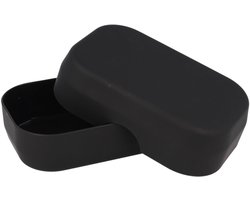 Dailygoods- Zeepbakje Antislip - Zeepdispenser Douche - Zeepdoos - Zeepbakje Zwart - Hygiënisch Design - Rubberen Afwerking