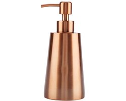 Dailygoods- Zeepdispenser 350ml Roestvrij Staal - Zwarte/Koperen Zeepdispenser - Wandmontage - Badkamer/Keuken - Duurzaam - Modern/Elegant - Lotiondispenser