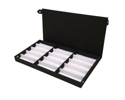 Dailygoods- Zonnebril Organizer 15-slot - Brillen Etui - Brillen Opbergbox - Multifunctionele Houder - Sieraden Collectie - Elegante Voering - Brillendoos