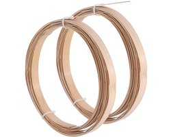 Dailygoody - Bamboe Strips - Weven - Natuurlijke Gladde Oppervlak - Burlywood - DIY Ambachten - Meubel Reparatie - Geschikt voor Stoelen