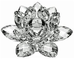 Dailygoody - Crystal Flower - Kristallen Decoratie - Prachtige Woonaccessoire - Wit 60mm - Handgemaakt Ornament - Geschikt voor Thuis