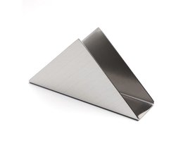 Dailygoody - Driehoekige servethouder - Keukenservettendispenser - Modern design - Zilver - Voor papieren handdoeken - Geschikt voor keuken en kantoor