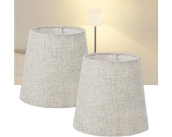 Dailygoody - E14 Bedside Lamps - 2 Pack - Stijlvolle verlichting - Beige - Lampenkap voor wandlamp en tafellamp - Modern design - Perfect voor slaapkamer