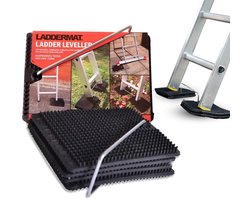 Dailygoody - Ladder Leveler - Stabiele Ondersteuning - Duurzaam Anti-Slip Design - Zwart - Veilig Klussen - Geschikt voor Gras en Oneven Ondergronden