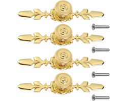 Dailygoody - Meubelhendels - Retro - Eenvoudige installatie - Goud - Vintage - Geschikt voor meubels - 4 Stuks