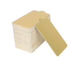 Dailygoody - Mini Cake Boards - Rechthoekige Cake Trays - Gouden Papieren - Perfect voor Bruiloften en Verjaardagen - 100 Stuks