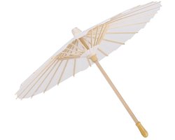 Dailygoody - Paper Umbrella - Decoratieve Parasol - Geschikt voor Bruiloften - Wit - Fotografie Accessoire - Romantisch en Elegant