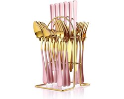 DailySupplies® Bestekset 6 Persoons - Serviesset - 24-Delig