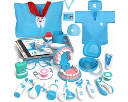 DailySupplies® Dokterset Speelgoed - Kinderspeelgoed voor Jongens en Meisjes - Vanaf 2 Jaar - Tandarts Speelgoed - Blauw met Wit