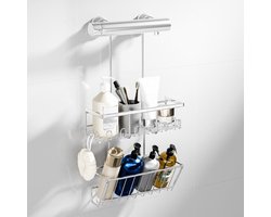 DailySupplies® Doucherek Zonder Boren - Telescopisch Doucherekje - Hangend