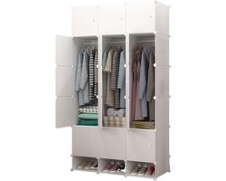 DailySupplies® Dressing Kasten - Kledingkast - Kledingkasten Slaapkamer - Organizer - Wit