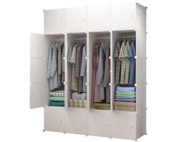 DailySupplies® Dressing Kasten - Kledingkast - Kledingkasten Slaapkamer - Organizer - Wit