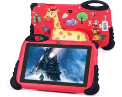 DailySupplies® Kindertablet Vanaf 3 Jaar - Tablet Kinderen - Kinderspeelgoed - Rood