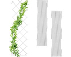 DailySupplies® Klimrek Planten - Plantensteunen voor Klimplanten - Wandrek voor Buiten - Nature - 60x180cm - Wit