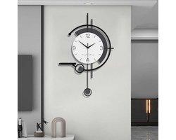 DailySupplies® Klok - Wandklok Modern - Klokken - Industrieel - Zwart en Wit