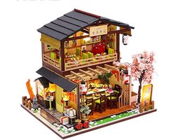 DailySupplies® Poppenhuis - Houten Poppenhuis met Meubels - Kinderspeelgoed 1 jaar en Ouder - Sushi Bar