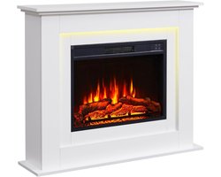 DailySupplies® Sfeerhaard Elektrisch - Tafelhaard voor Binnen & Buiten - Sfeerhaarden met Schouw - 21.6x82x41.8 CM