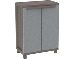 DailySupplies® Tuinkast Kunststof - Tuinkist - Tuinkasten voor Buiten - Tuinberging - Grijs