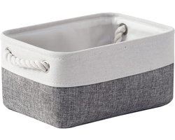 Daity 1-delige opvouwbare opbergmand, opbergmand voor planken, 12x8x5,2 inch stoffen opbergmand, opvouwbare opbergdoos voor garderobe-organisatie, cadeau, stoffen speelgoed