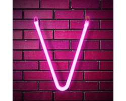 Daity 1 Pack - LED-letter neonlicht, LED roze verlichte letterlamp, wanddecoratie neonlicht
