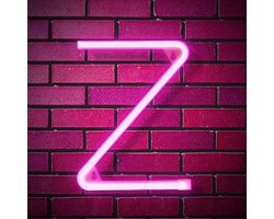 Daity 1 Pack - LED-letter neonlicht, LED roze verlichte letterlamp, wanddecoratie neonlicht