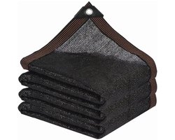 Daity 1-pack - Schaduwdoek, tuinscherm met ring voor tuinprieel, terras, plantenkas, kippenhok, zwembad (Zwart, 2*3m)