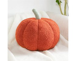 Daity 1 stuk - Pompoen Pluche Kussen, Halloween Decoratief Kussen, Pluche Kussen, 20 cm