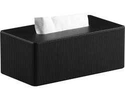 Daity 1 stuk - Tissuebox van leer, tissueboxhouder, geschikt voor badkamer, nachtkastje, woonkamer, decoratieve tissuehouder