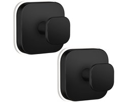 Daity 2-delige douchehaken met zuignap - Geschikt voor badkamerwanden, glazen ramen en gladde deuren. Hang handdoeken, badjassen en jassen op. Herbruikbaar. Ook geschikt voor kerstkransen.