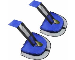 Daity 2 stuk - Dierenreddingshelling voor zwembaden en spa's – Redder voor kikkers en andere dieren in het zwembad – Drijvende reddingshelling (Blauw, 2-pack)