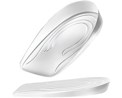 Daity 2 stuks siliconen inlegzolen voor een hogere hiel - inlegzolen voor dames - hielverhogende kussentjes - kleverige hielverhogende inlegzolen - inlegzolen voor een hogere hiel - 1 cm