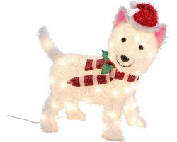 Daity 2D platte tuindecoraties voor buiten, tuinbeelden voor buiten, kerstversieringen, lichtgevende dieren, waterdichte creatieve LED-tuinverlichting, verlichte dierensculpturen voor op het terras en in het gazon.