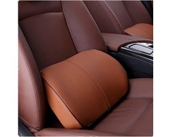 Daity Lendensteunkussen van traagschuim - Midden-/onderrugsteunkussen - voor autostoelen, bureaustoelen, relaxfauteuils, enz. (Kaki)